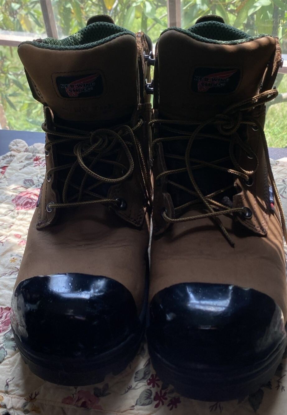 Red Wing 2440 ASTM F2413-18 Safety Steel Toe Boots Size 12 D New insoles
